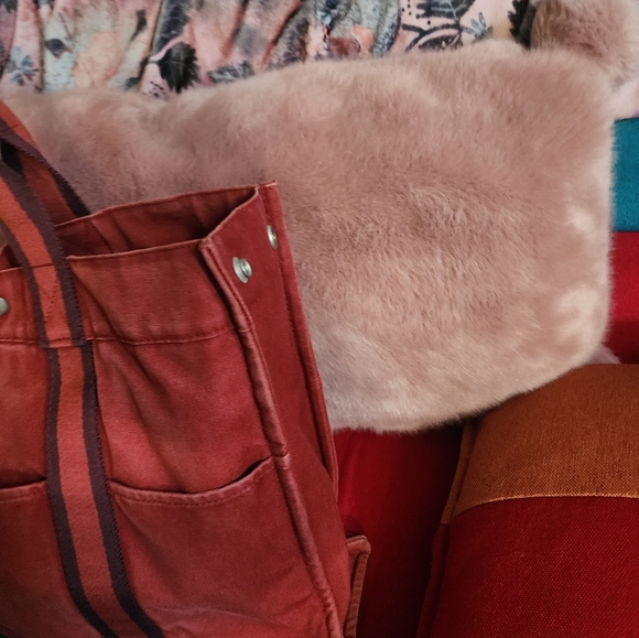 FLASH YARD SALE Hermes Shopper Tote Red - Picture 5 of 13